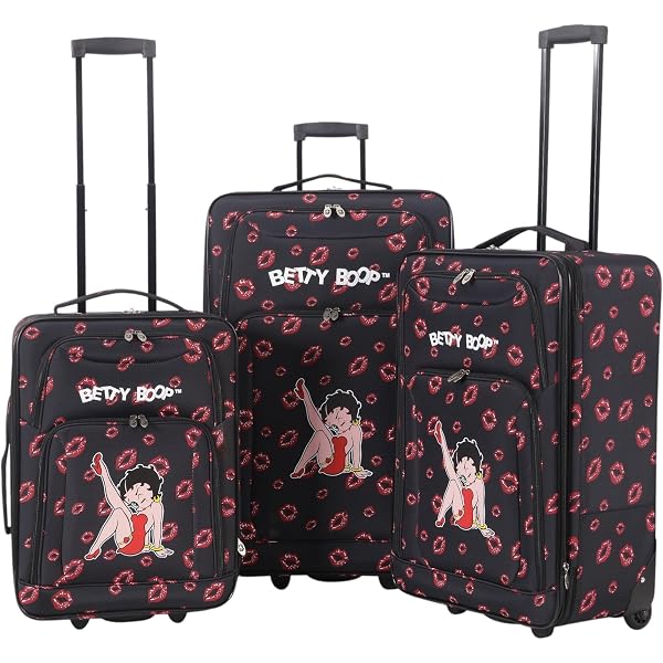Amazon.com | Betsey Johnson Luggage Hardside 3 Piece Set Suitcase